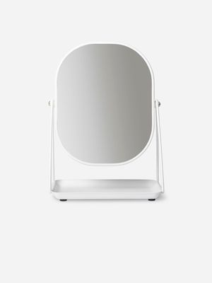 Tray Mirror White 28x12x20cm