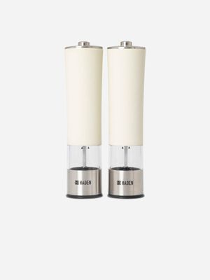 Haden Salt & Pepper Electrical Grinder Set Ivory