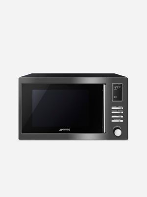 Smeg Microwave With Grill Dark Inox 25L