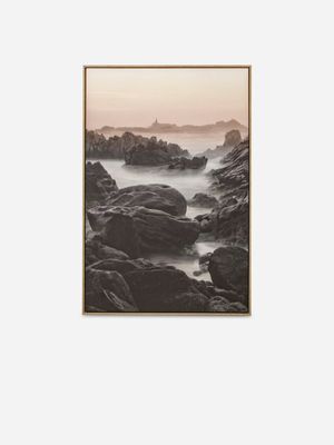 Coast Framed Canvas Photograpy Art 123 X 83cm