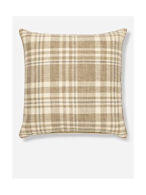 Natural Check Scatter Cushion  55x55