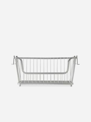 simply stored stackable basket black s/steel sml