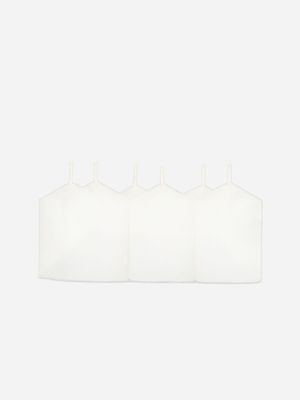 votive candle white set/6