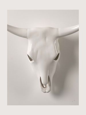 rialheim cow skull gloss white L 50cm