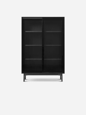 Bruce Storage Cabinet Tall Black