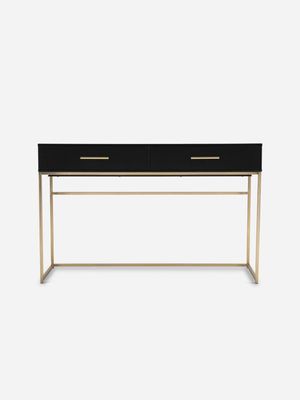Morris Dressing Table Black And Brass