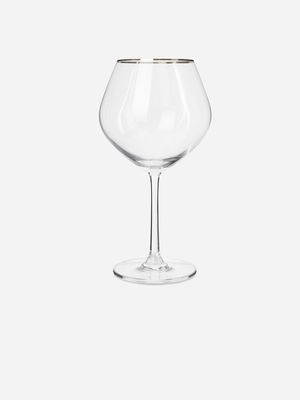 glamour gin glass w/gold rim 635ml