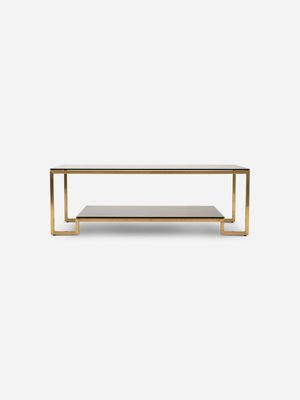 Sola Coffee Table Brass And Black