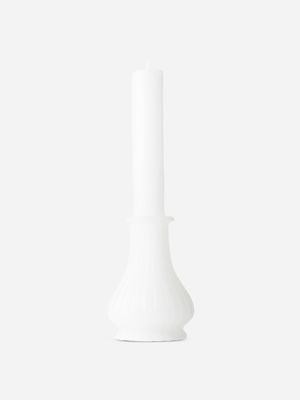 candlestick candle belly white 25cm
