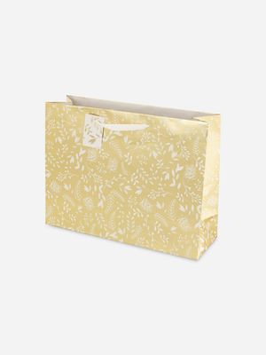 gift bag festive gold landscape XL