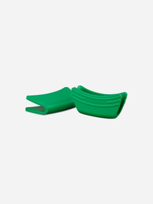 le creuset silicone handle grip bamboo