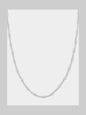 Sterling Silver Women's Beaded Necklace
