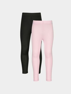 Younger Girls 2 Pack Leggings