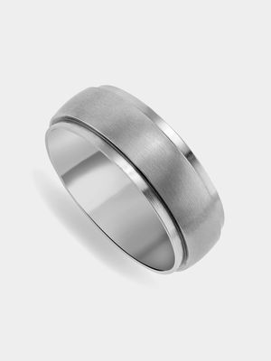 Stainless Steel Matt & Shiny Men's Ring