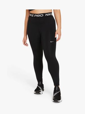 Women's Nike Pro 365 Plus Size Black Tights