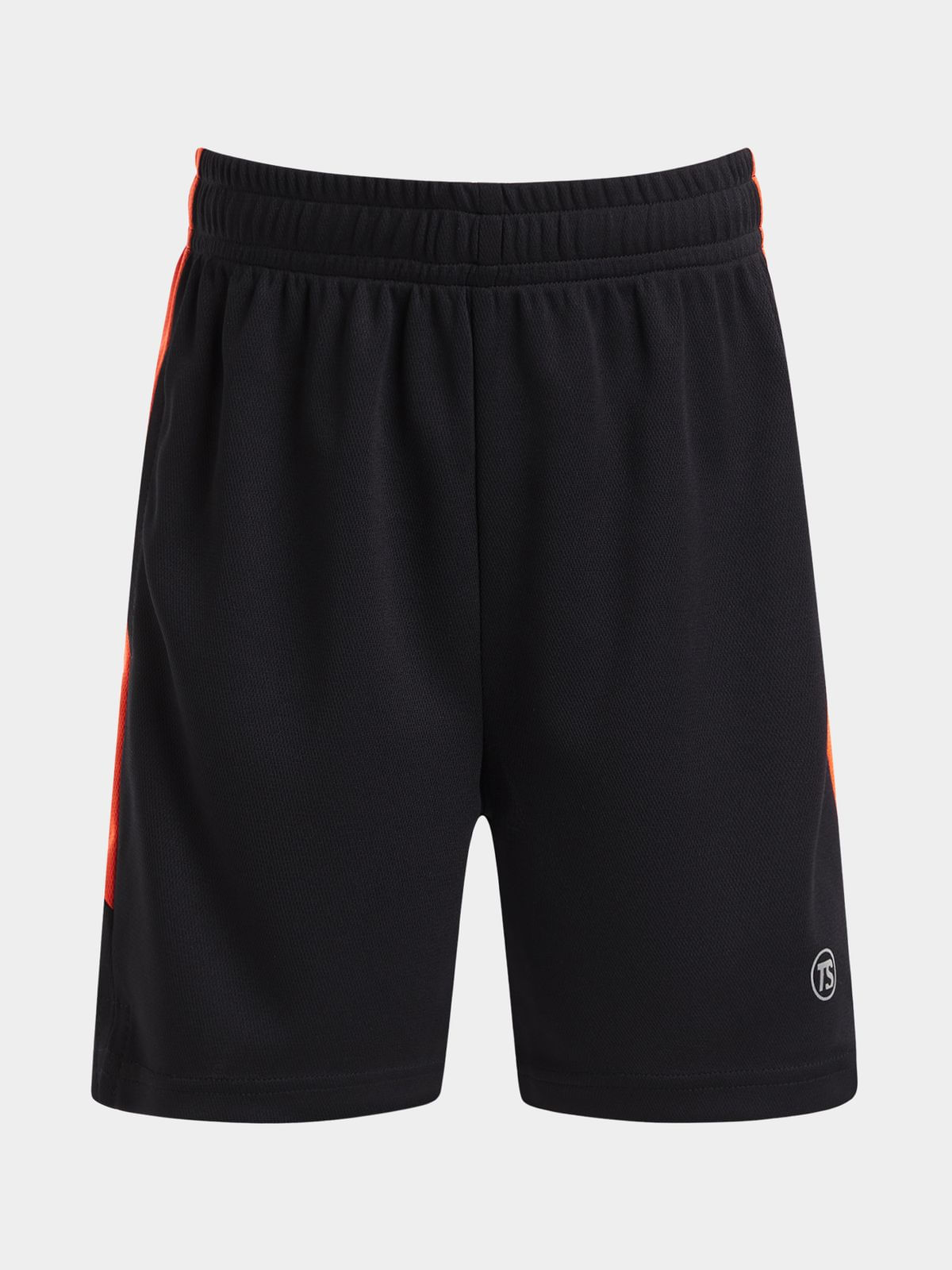 Boys TS Birdseye Black/Orange Football Shorts - Bash.com