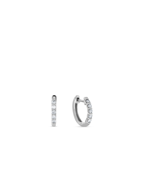 White Gold 0.25ct Diamond Women’s Mini Hoop Earrings