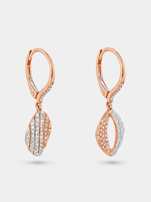 Rose Gold 0.53ct Diamond Women’s Fancy Drop Earrings