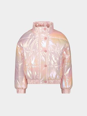 Younger Girls Iridescent Bomber Jacket