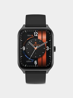 Volkano Fit Life Series Black Plated Silicone Smart Watch