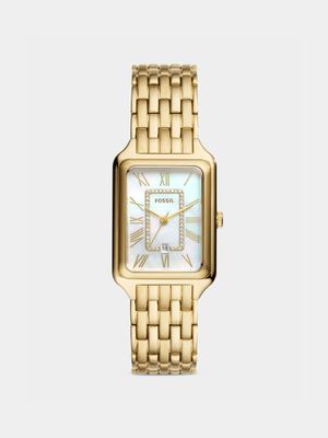 Fossil Raquel Gold Plated Stainless Steel Bracelet Watch