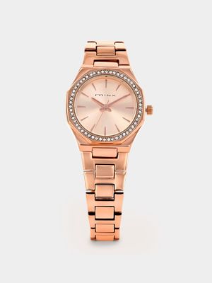 Minx Rose Plated Blush Dial Bracelet Watch