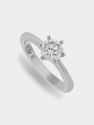 Yellow Gold 1ct Diamond  Solitaire Ring