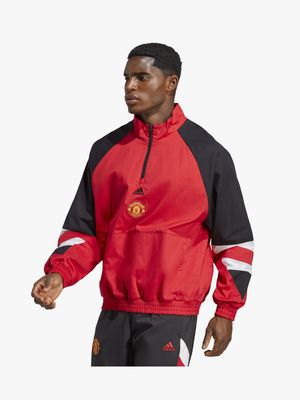 Men's adidas Manchester United Icon 23 Red/Black Jacket