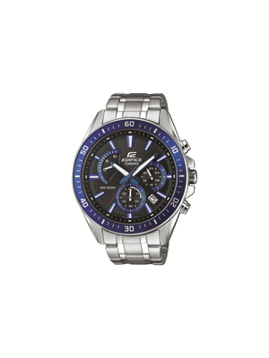 Casio Edifice Blue Ion Plating Bezel Chronograph Watch