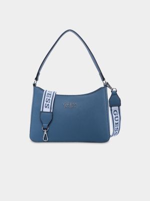 Women's Guess Blue Yoshi Crossbody Bag