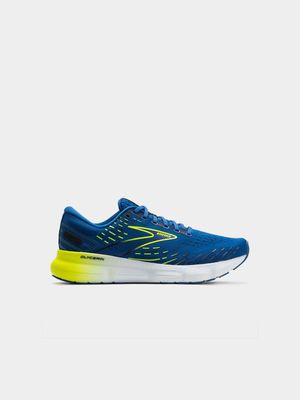 Mens Brooks Glycerin 20 Blue/Yellow Running Shoes