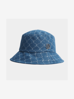 FF Logo Denim Bucket Hat