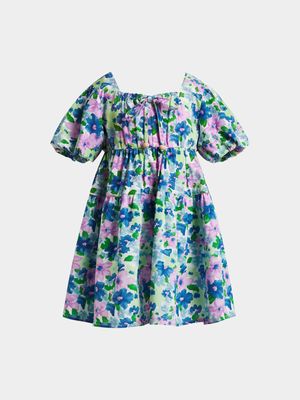 Younger Girls Floral Babydoll Dress