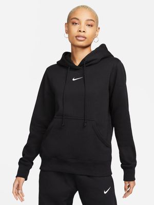 Womens Nike Sportswear Pheonix Fleece Black Hoodie