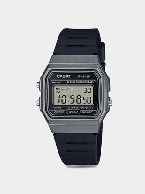 Casio Retro Black & Silver Digital Watch