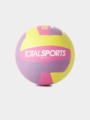 TS Netball Size 5 Pink/Lime Green Ball
