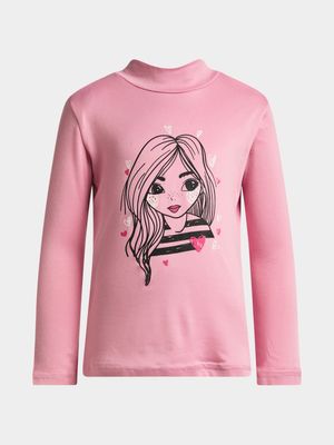 Jet Young Girls Pink Long Sleeve Tee