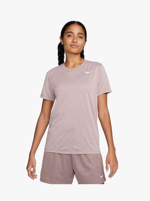 Womens Nike Dri-Fit Mauve Tee