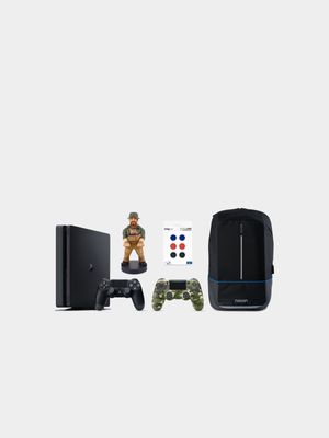 Playstation 4 500GB Slim backpack bundle with Camo Controller - PS4