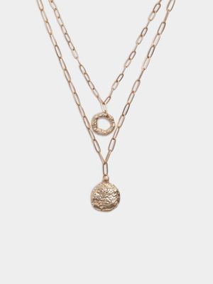 Double Strand Ring & Coin Necklace