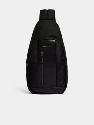 Fabiani Men's Travel Black Flight Bag