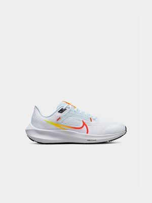 Women's Nike Air Zoom Pegasus 40 White/Picante Red Running Shoe