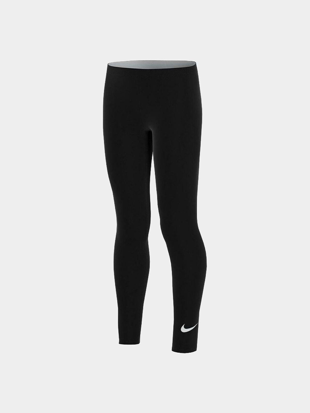 Girls Nike Swoosh Black/White Tight - Bash.com