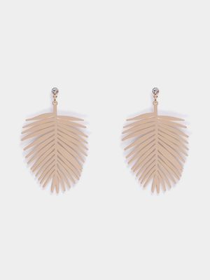 Tropical Fern Drop Earrings