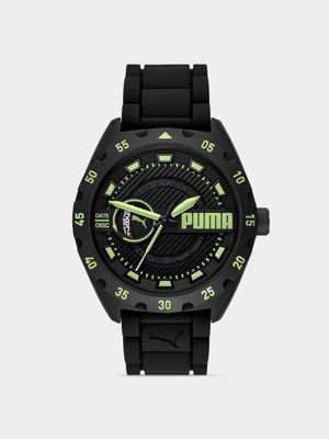 Puma Men's Puma Street Black Dial Silicone Watch