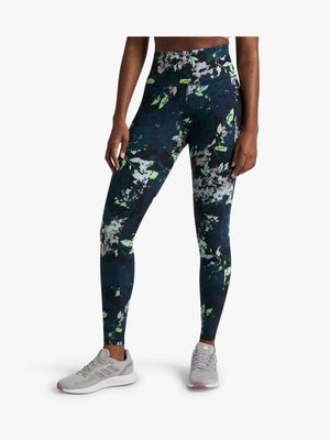 Women's TS Flex Fitness Abstract Floral Print Long Tights