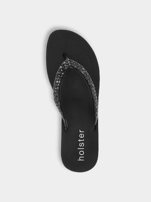Women's Holster Black Hope Wedge Sandals