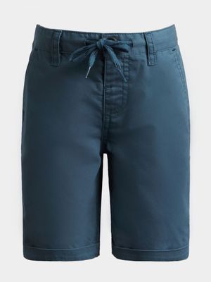 Younger Boy's Blue Chino Shorts