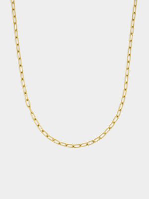 18ct Gold Plated Waterproof Stainless Steel Anchor Chain