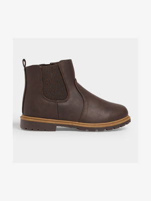 Older Boy's Brown Chelsea Boots